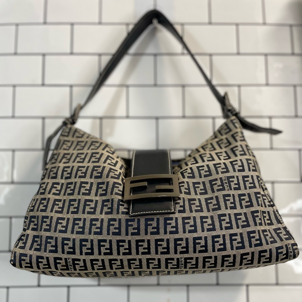 Vintage Fendi Borsa Tracolla Zucca - Picture 3 of 14